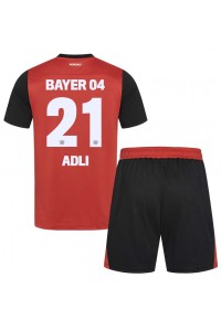 Bayer Leverkusen Amine Adli #21 Jalkapallovaatteet Lasten Kotipeliasu 2024-25 Lyhythihainen (+ Lyhyet housut)